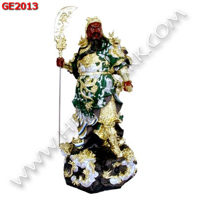 GE2013 เทพกวนอู ยืนบน 9 มังกรทอง 24 เค  ราคา 9900 บาท http://hengmark.com/view_product/GE2013.htm