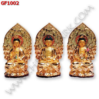GF1002 พระพุทธเจ้า 3 พระองค์ ประทับนั่ง ราคา 2400 บาท http://hengmark.com/view_product/GF1002.htm