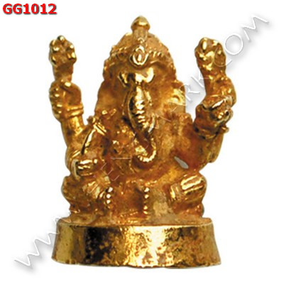 GG1012 พระพิฆเนศทองเหลืองชุบทอง  ราคา 199 บาท http://hengmark.com/view_product/GG1012.htm
