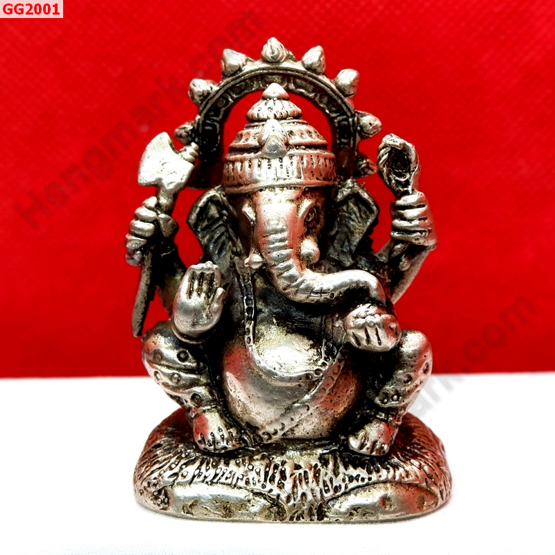 GG2001 พระพิฆเนศทองเหลืองขัดเงิน  ราคา 599 บาท http://hengmark.com/view_product/GG2001.htm