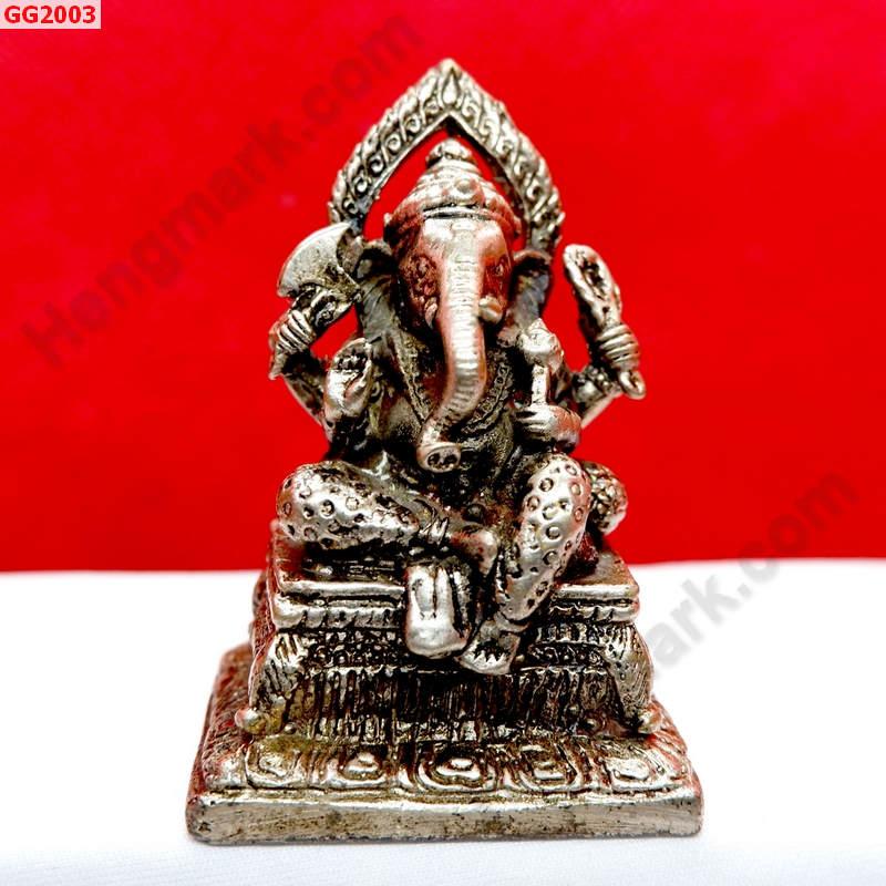 GG2003 พระพิฆเนศทองเหลืองขัดเงิน  ราคา 599 บาท http://hengmark.com/view_product/GG2003.htm