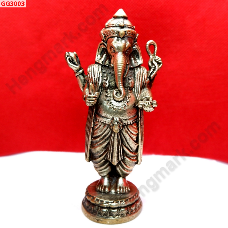 GG3003 พระพิฆเนศทองเหลืองขัดเงิน  ราคา 900 บาท http://hengmark.com/view_product/GG3003.htm