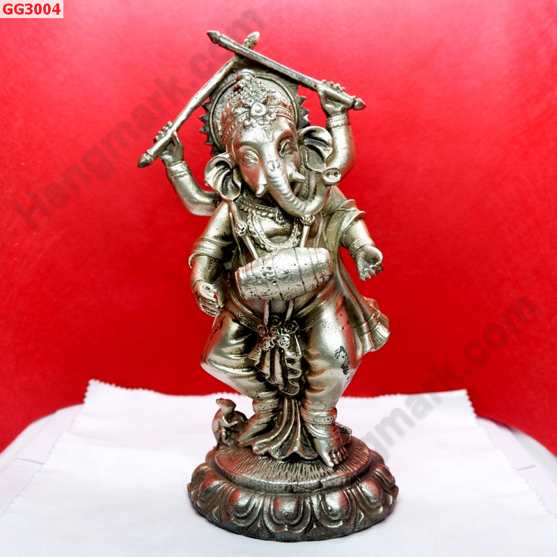 GG3004 พระพิฆเนศทองเหลืองขัดเงิน  ราคา 2900 บาท http://hengmark.com/view_product/GG3004.htm