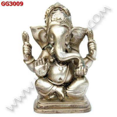 GG3009 พระพิฆเนศทองเหลืองขัดเงิน  ราคา 1500 บาท http://hengmark.com/view_product/GG3009.htm