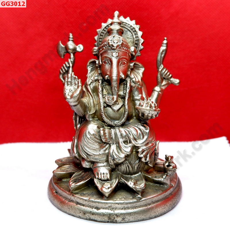 GG3012 พระพิฆเนศทองเหลืองขัดเงิน  ราคา 1200 บาท http://hengmark.com/view_product/GG3012.htm