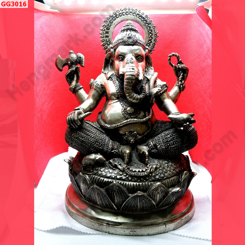 GG3016 พระพิฆเนศทองเหลืองขัดเงิน ราคา 3900 บาท http://hengmark.com/view_product/GG3016.htm