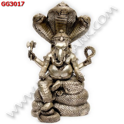 GG3017 พระพิฆเนศทองเหลืองขัดเงิน ราคา 4900 บาท http://hengmark.com/view_product/GG3017.htm