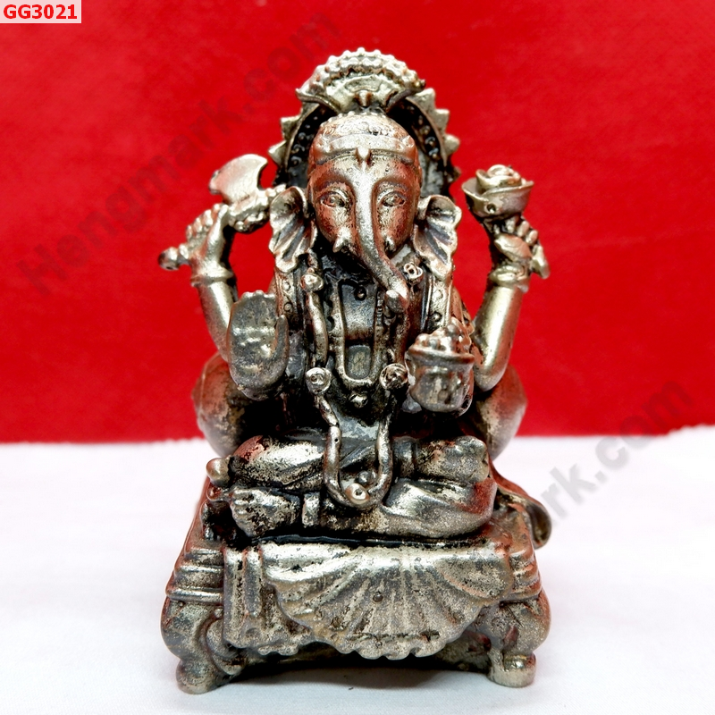 GG3021 พระพิฆเนศทองเหลืองขัดเงิน ราคา 1200 บาท http://hengmark.com/view_product/GG3021.htm