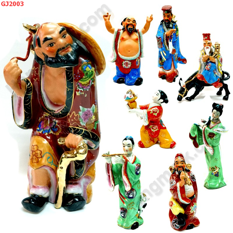 GJ2003 8 เซียน ชุด 8 องค์ ราคา 9500 บาท http://hengmark.com/view_product/GJ2003.htm