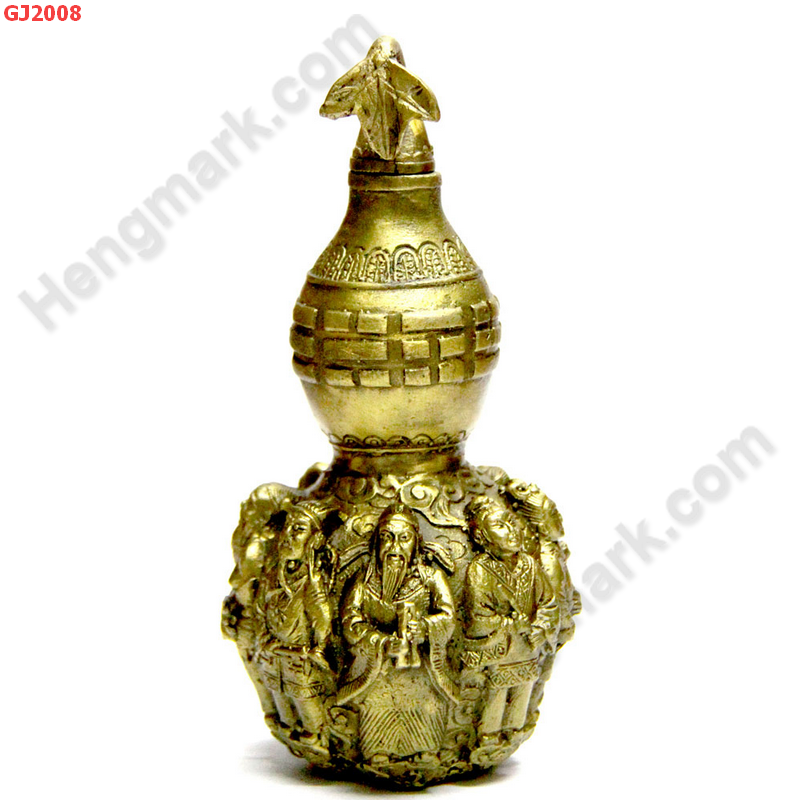 GJ2008 น้ำเต้า 8 เซียน ทองเหลือง ราคา 1500 บาท http://hengmark.com/view_product/GJ2008.htm