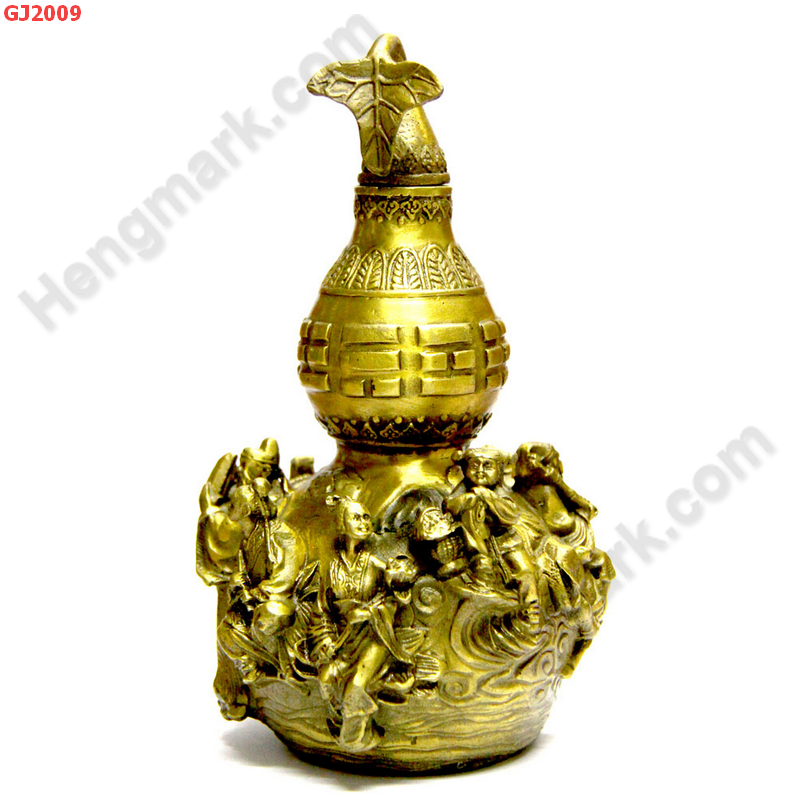 GJ2009 น้ำเต้า 8 เซียน ทองเหลือง ราคา 3900 บาท http://hengmark.com/view_product/GJ2009.htm