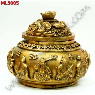 ML3005 โถมั่งคั่งทองเหลืองเล็ก ราคา 1500 บาท http://hengmark.com/view_product/ML3005.htm