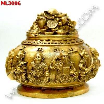 ML3006 โถมั่งคั่งทองเหลืองใหญ่ ราคา 2900 บาท http://hengmark.com/view_product/ML3006.htm