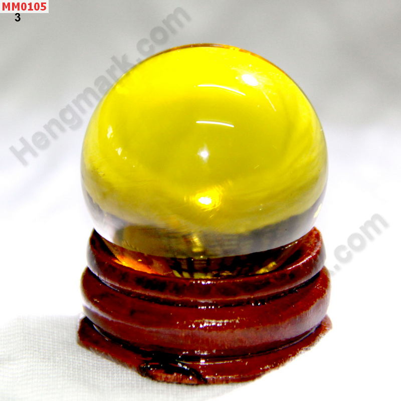 MM0105 ลูกแก้วใสสีเหลือง (30mm)(W) ราคา 125 บาท http://hengmark.com/view_product/MM0105.htm