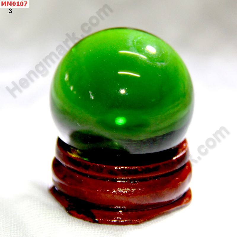 MM0107 ลูกแก้วใสสีเขียว (30mm)(W) ราคา 125 บาท http://hengmark.com/view_product/MM0107.htm