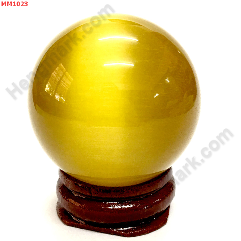 MM1023 ลูกแก้วตาแมว สีเหลือง (40mm) ราคา 150 บาท http://hengmark.com/view_product/MM1023.htm