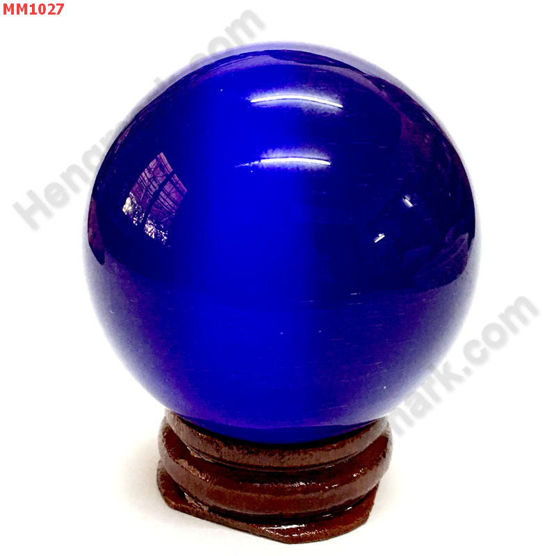 MM1027 ลูกแก้วตาแมว สีน้ำเงิน (50mm) ราคา 250 บาท http://hengmark.com/view_product/MM1027.htm