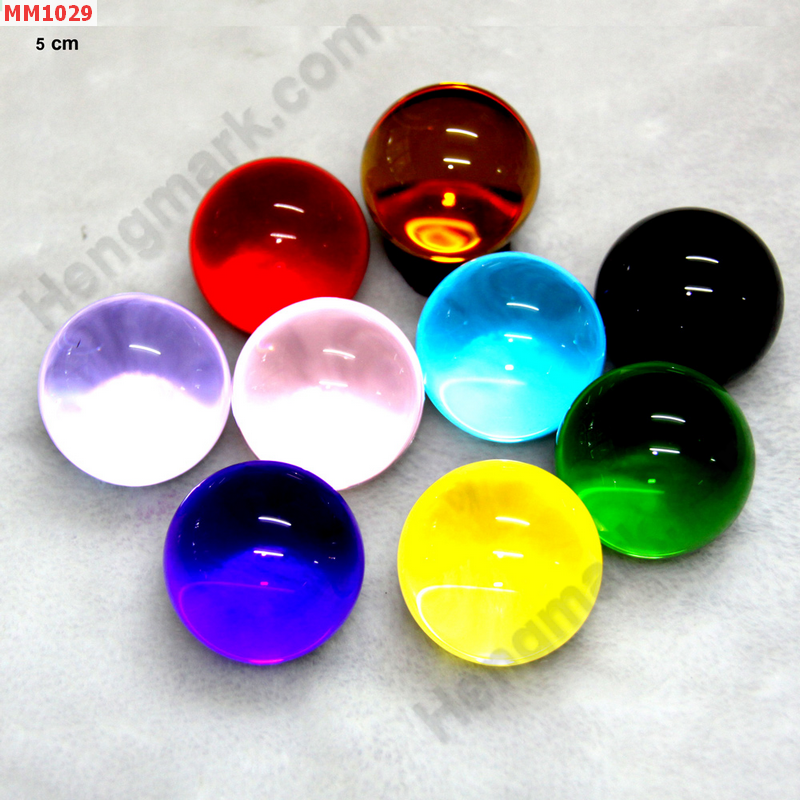 MM1029 ลูกแก้วใส สีต่างๆ (50mm)(W) ราคา 300 บาท http://hengmark.com/view_product/MM1029.htm