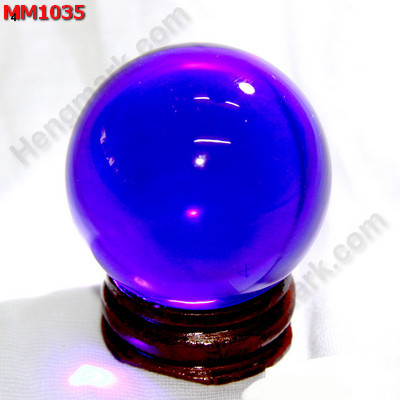 MM1035 ลูกแก้วใสสีน้ำเงิน (40mm)(W) ราคา 200 บาท http://hengmark.com/view_product/MM1035.htm