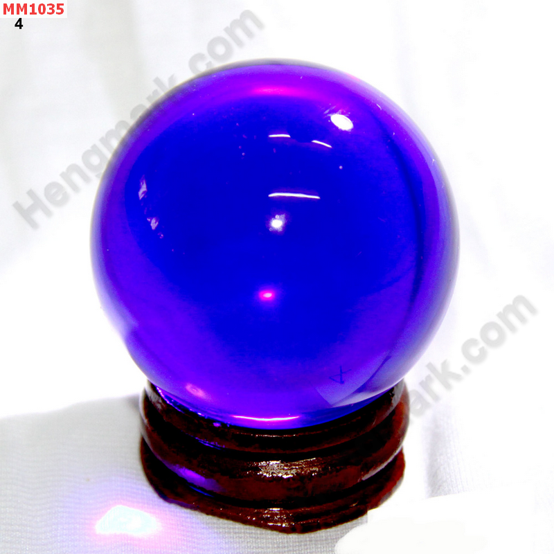 MM1035 ลูกแก้วใสสีน้ำเงิน (40mm)(W) ราคา 200 บาท http://hengmark.com/view_product/MM1035.htm
