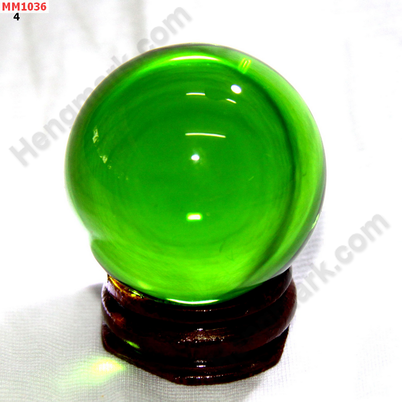 MM1036 ลูกแก้วใสสีเขียว (40mm)(W) ราคา 200 บาท http://hengmark.com/view_product/MM1036.htm