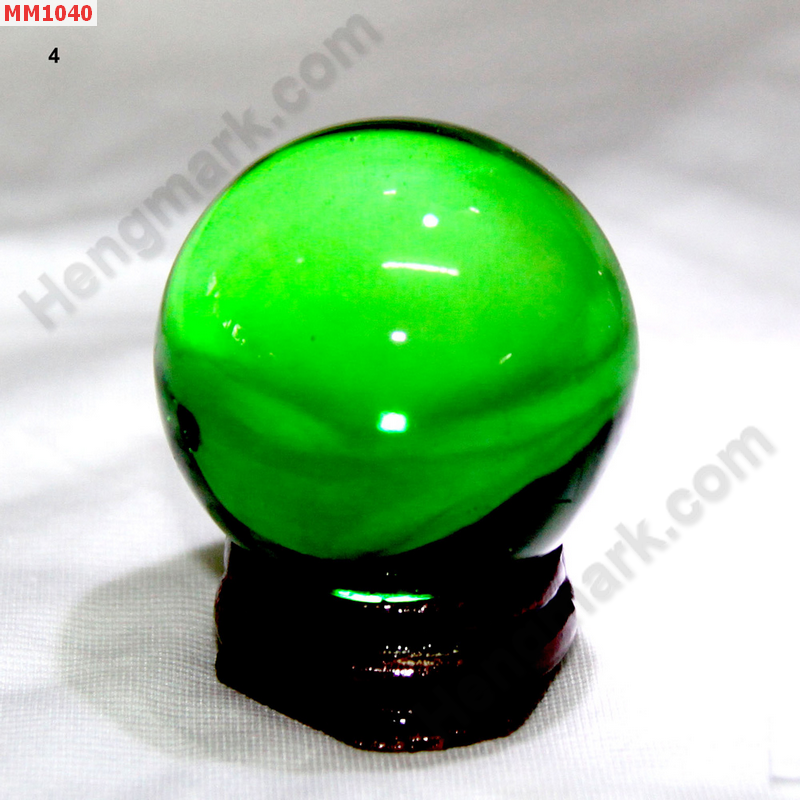 MM1040 ลูกแก้วใส สีเขียว (40mm) ราคา 150 บาท http://hengmark.com/view_product/MM1040.htm