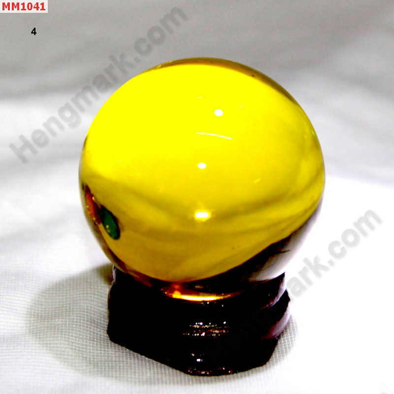 MM1041 ลูกแก้วใส สีเหลือง (40mm) ราคา 150 บาท http://hengmark.com/view_product/MM1041.htm