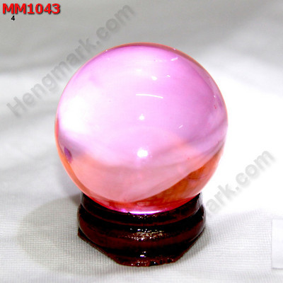 MM1043 ลูกแก้วใส สีชมพู (40mm) ราคา 150 บาท http://hengmark.com/view_product/MM1043.htm