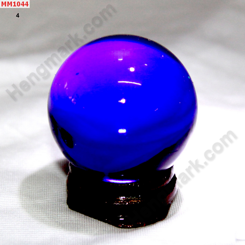MM1044 ลูกแก้วใส สีน้ำเงิน (40mm) ราคา 150 บาท http://hengmark.com/view_product/MM1044.htm