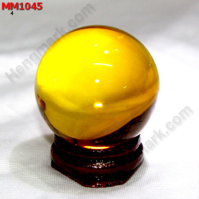 MM1045 ลูกแก้วใส สีเหลืองทอง (40mm) ราคา 150 บาท http://hengmark.com/view_product/MM1045.htm