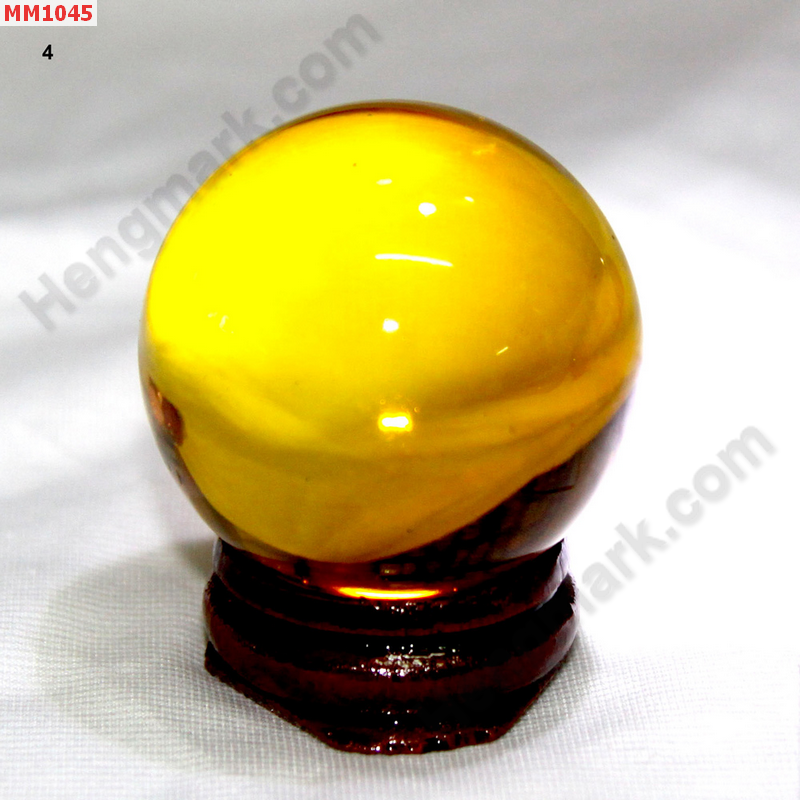 MM1045 ลูกแก้วใส สีเหลืองทอง (40mm) ราคา 150 บาท http://hengmark.com/view_product/MM1045.htm