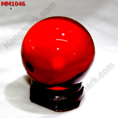 MM1046 ลูกแก้วใส สีแดง (40mm) ราคา 150 บาท http://hengmark.com/view_product/MM1046.htm