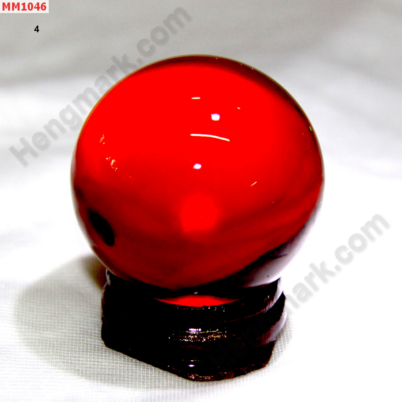 MM1046 ลูกแก้วใส สีแดง (40mm) ราคา 150 บาท http://hengmark.com/view_product/MM1046.htm