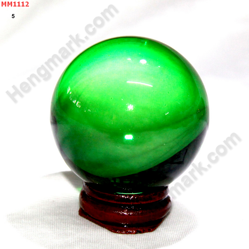 MM1112 ลูกแก้วใส สีเขียว (50mm) ราคา 200 บาท http://hengmark.com/view_product/MM1112.htm
