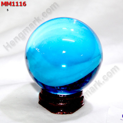 MM1116 ลูกแก้วใส สีฟ้า (50mm) ราคา 200 บาท http://hengmark.com/view_product/MM1116.htm