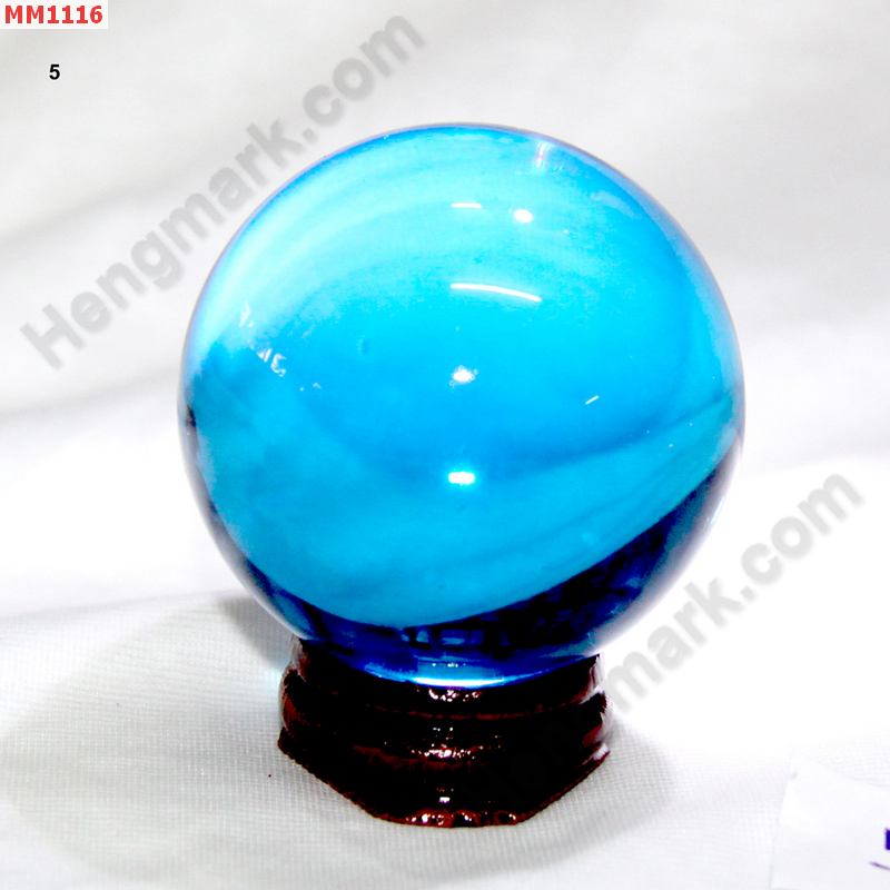 MM1116 ลูกแก้วใส สีฟ้า (50mm) ราคา 200 บาท http://hengmark.com/view_product/MM1116.htm