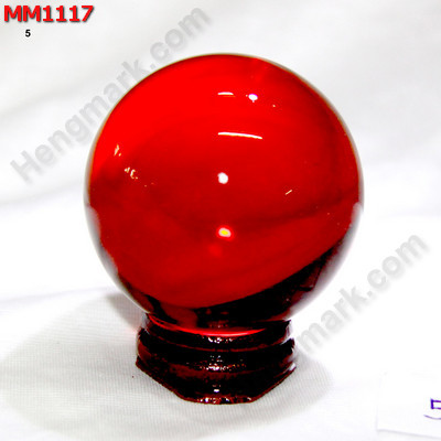 MM1117 ลูกแก้วใส สีแดง (50mm) ราคา 200 บาท http://hengmark.com/view_product/MM1117.htm