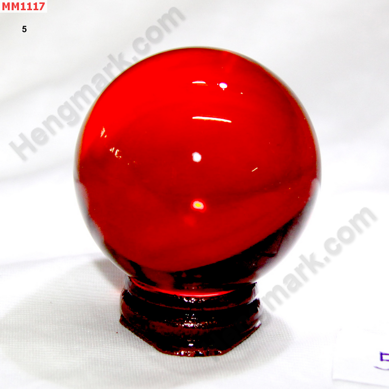 MM1117 ลูกแก้วใส สีแดง (50mm) ราคา 200 บาท http://hengmark.com/view_product/MM1117.htm