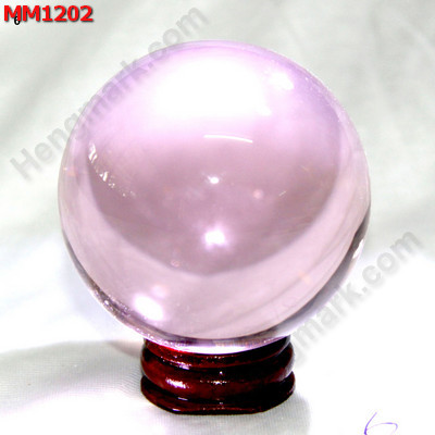 MM1202 ลูกแก้วใสสีชมพู พร้อมขาตั้ง (60mm)(W) ราคา 500 บาท http://hengmark.com/view_product/MM1202.htm