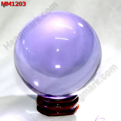 MM1203 ลูกแก้วใสสีม่วง พร้อมขาตั้ง (60mm)(W) ราคา 500 บาท http://hengmark.com/view_product/MM1203.htm