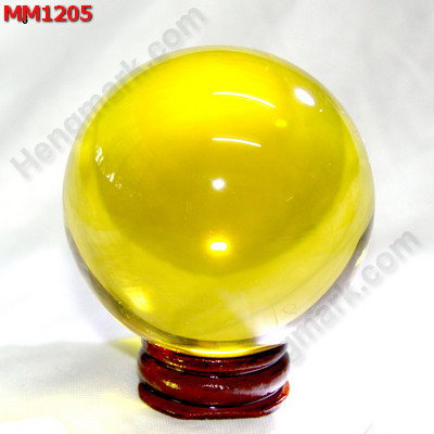 MM1205 ลูกแก้วใสสีเหลือง พร้อมขาตั้ง (60mm)(W) ราคา 500 บาท http://hengmark.com/view_product/MM1205.htm