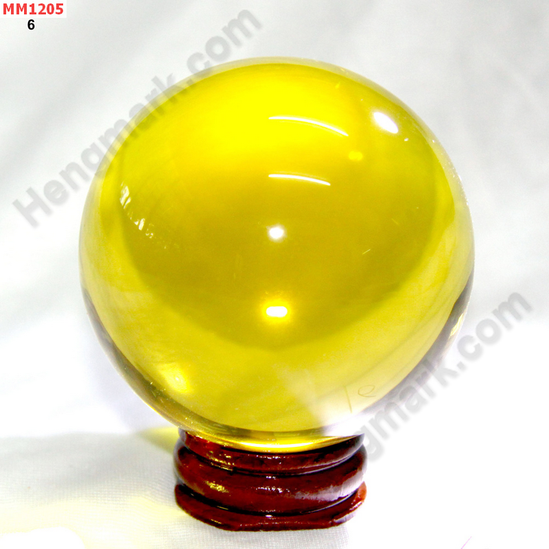 MM1205 ลูกแก้วใสสีเหลือง พร้อมขาตั้ง (60mm)(W) ราคา 500 บาท http://hengmark.com/view_product/MM1205.htm