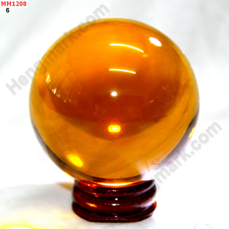 MM1208 ลูกแก้วใสสีส้ม พร้อมขาตั้ง (60mm)(W) ราคา 500 บาท http://hengmark.com/view_product/MM1208.htm