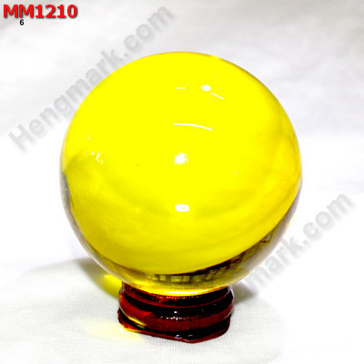 MM1210 ลูกแก้วใส สีเหลือง (60mm) ราคา 350 บาท http://hengmark.com/view_product/MM1210.htm