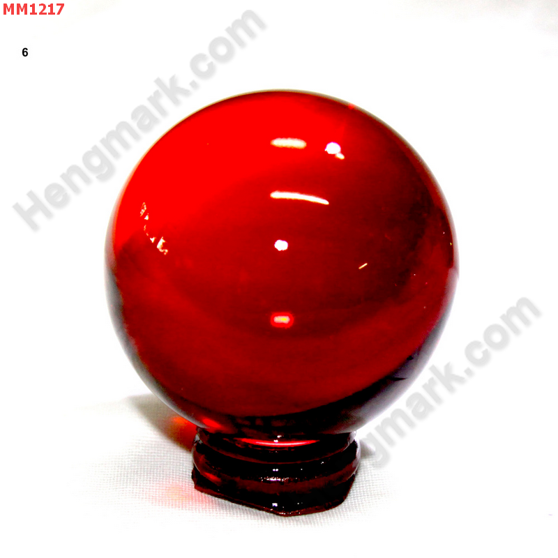 MM1217 ลูกแก้วใส สีแดง (60mm) ราคา 350 บาท http://hengmark.com/view_product/MM1217.htm