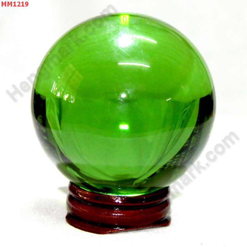 MM1219 ลูกแก้วใสสีเขียว (60mm)(W) ราคา 500 บาท http://hengmark.com/view_product/MM1219.htm