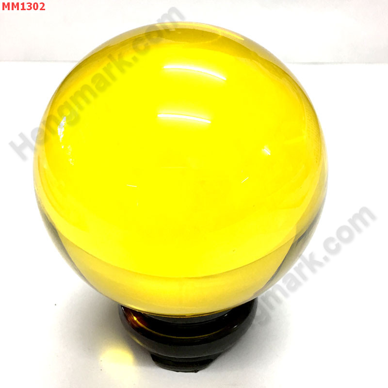 MM1302 ลูกแก้วใสสีเหลืองพร้อมขาตั้ง (80mm) ราคา 600 บาท http://hengmark.com/view_product/MM1302.htm