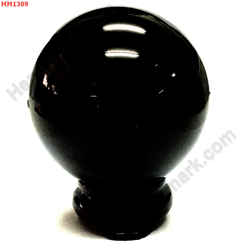 MM1309 ลูกแก้วใสสีดำ พร้อมขาตั้ง (80mm) ราคา 600 บาท http://hengmark.com/view_product/MM1309.htm