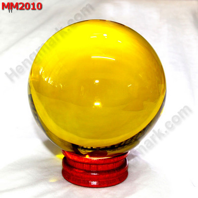 MM2010 ลูกแก้วใส สีเหลือง (110mm) ราคา 1000 บาท http://hengmark.com/view_product/MM2010.htm