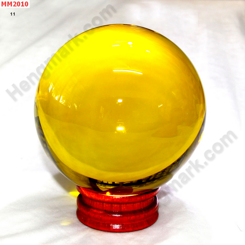 MM2010 ลูกแก้วใส สีเหลือง (110mm) ราคา 1000 บาท http://hengmark.com/view_product/MM2010.htm